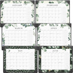 Cabbrix Desk Calendar 2026 with Desktop Mat, 2026 Desk Calendar January 2026 to December 2026, 15" x 12" Flat Monthly Desktop Calendar for Home Office School Planing, Greenery