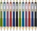 Linbsunne Ballpoint Pens Black Medium Point 1mm Pen with Super Soft Grip Ball Point Pen for Men Women Retractable Pens (Vintage-12 pcs)