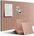 Large Felt Bulletin Board 36"x24" Cork Board Alternative - 6 Pack with 40 Safe Removable Adhesive Tabs, Cork Boards for Walls Felt Boards for Home Office Classroom Pin Board-Terracotta