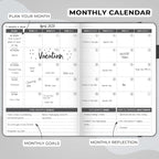 Clever Fox Planner – Undated Weekly & Monthly Planner for Productivity, Time Management & Goals – Organizer Journal – A5 (Black)