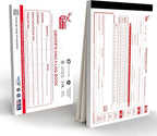 25 Pack Driver Daily Log Books for Truck Drivers with 7 & 8 Day Recap - 35 Sets of Forms Per Log Book, 2-Ply Carbonless, 5.5" x 8.5", DOT Log Book for Truck Drivers, FMCSA Compliant, Easy Tear-Out
