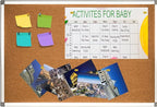 Cork Bulletin Board, Bulletin-Boards, Notes Board, Memo Board, 18 x 24inch, Silver Aluminum Frame