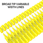 Buecs Highlighters Bulk Pack, 96 Count, Chisel Tip,Fluorescent Yellow, suitable for Adults Highlighting Planner Notes, Office School Supplies