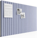 Bumusty Large Cork Board Alternative-36 x24 Felt Bulletin Board Tiles, with 30 Pushpins, 40 Adhesive Tabs, 6-Pack Slat Wall Paneling, Cork Boards for Office Push Pin Board Felt Board-Soft Periwinkle
