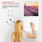2026 Wall Calendar,Calendar 2026, November 2025 - December 2026, Wall Calendar Sunset, 12" x 24" Opened,Full Page Months Thick & Sturdy Paper for Calendar Organizing & Planning