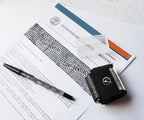 Vantamo Identity Theft Protection Roller Stamp for Hiding Sensitive Information, Wide Confidential Stamp with 3 Ink Refill, Security Stamp Roller for Identity Theft Prevention, Classy Black