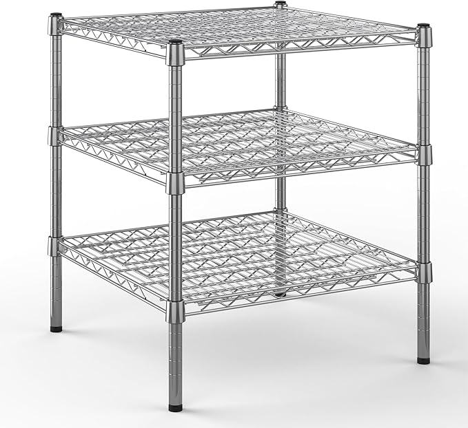 Regal Altair 24" Deep x 24" Wide x 27" Height Wire Shelving Kit | 3-Tier | NSF Commercial Storage Rack Unit