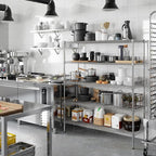 Regal Altair 18" Deep x 54" Wide x 64" Height Wire Shelving Kit | 5-Tier | NSF Commercial Storage Rack Unit
