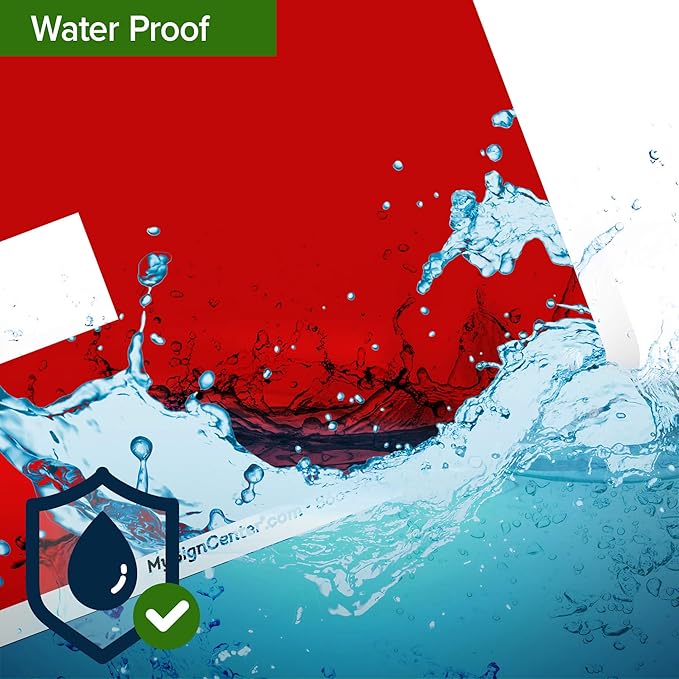 Custom Arrow,Custom Directional Sign, Left Arrow,10x14 Inches, 55 mil thick HDPE (high density polyethylene), Made in USA by My Sign Center