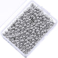 WILLBOND 500 Pack Map Push Pins Map Tacks Small Round Head Push Pins Thumb Tacks for Travel Picture Photo Bulletin Board Wall DIY Craft School Office Home(Silver,1/8 Inch)
