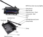 TEXALAN Heavy Duty Guillotine Paper Cutter - 400 Sheets Capacity, A4 12" Stack Paper Trimmer, Steel Base, Black