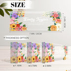 Personalized Name Plate for Desk, Custom Acrylic Desk Name Sign, Office Appreciation Gifts for Women Men Coworkers Boss Teacher Employee (Flower)