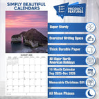 2026 Sunsets Monthly Wall Calendar | Travel Calendar 2025-2026