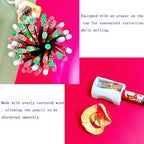 Jsehchya 72PCS Wooden cased Christmas Pencils for Kids with Erasers, Wood Pencils for School,Drawing,Gift (72PCS) (Christmas, 72)