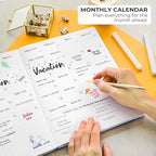 Clever Fox Planner PRO Light – Weekly & Monthly Life Planner to Increase Productivity, Time Management and Hit Your Goals, 8.5x11″ (Mystic Blue)