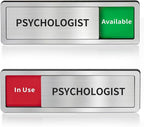 Psychologist Office Door Sign,Do Not Disturb- In Use/Available Slider Signs for Counseling Centers,In Session Door Sign for Therapists