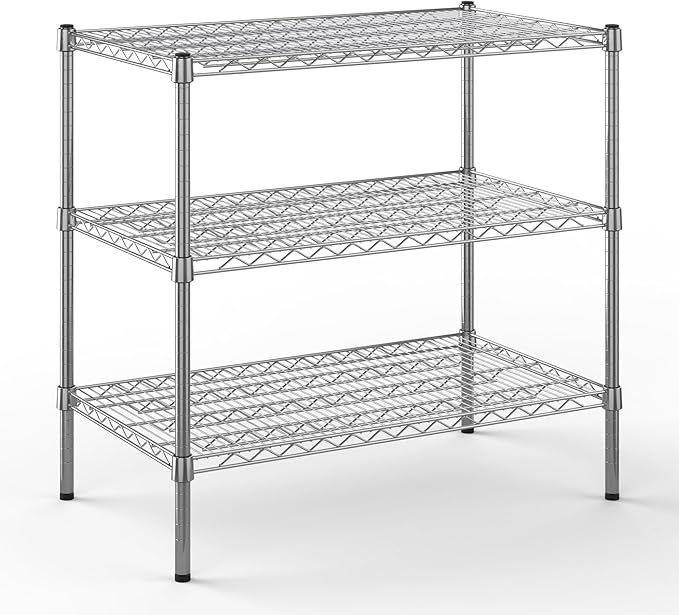 Regal Altair 21" Deep x 36" Wide x 34" Height Wire Shelving Kit | 3-Tier | NSF Commercial Storage Rack Unit