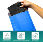 Levex - #000 4" x 8" [5 Pack] Blue Poly Bubble Mailers, Padded Envelope Mailers, Packing Envelope & Mailing Bags for Shipping