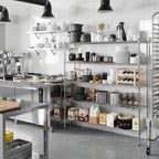 Regal Altair 14" Deep x 60" Wide x 64" Height Wire Shelving Kit | 5-Tier | NSF Commercial Storage Rack Unit