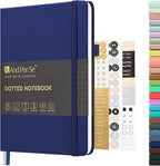 &And Per Se Dotted Journal Notebook, A5 Hardcover Bullet Dotted Journals for Sketching, 160 Pages 100GSM Thick Paper Journaling Notebook for Office School Home, 5.7'' x 8"(Royal Blue)