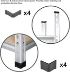 Amazon Basics 5-Tier Medium Duty Storage Shelving Single Post Press Board Shelf - 48 x 18 x 72 Inches, Aluminum