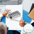 2 Pack 100 Sheets 11" x 17" Isometric Graph Paper Pad Landscape for 3D Designs Architecture Landscaping Engineering Drafting (Portrait)