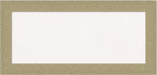 Amanti Art White Cork Board for Wall, 16x34 Vision Board with Gold Frame, Medium Corkboard Office Decor for Home Organization, Casual Corkboard Pinboard to Display Items for Home Organization in