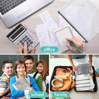 YOPCDJ 12pcs Mesh Zipper Pouch Bags, A5 Storage Bag for Organizing, File Bags for Office, Board Games and Home Supplies