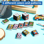party greeting 100Pcs I Love to Read Pencil Erasers Fun Erasers Bulk for Kids Read Across America Prizes Drawing Sketching Supplies Reading Positive Reward Gift School Classroom Teacher Black
