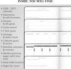 Legend Hourly Schedule Planner PRO Dated Jan 2026-Jan 2027 – Deluxe Weekly & Daily Organizer with Time Slots. Appointment Book Journal for Work & Time Management, A4 Hardcover, Black
