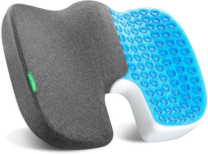 Medisana Gel Wheelchair Cushions for Pain Relief, GC 100 Seat Cushion for Tailbone, Sciatica, Back & Hip Support and Pressure Sore, Ergonomic Office Chair Cushion for for Seniors and Adults