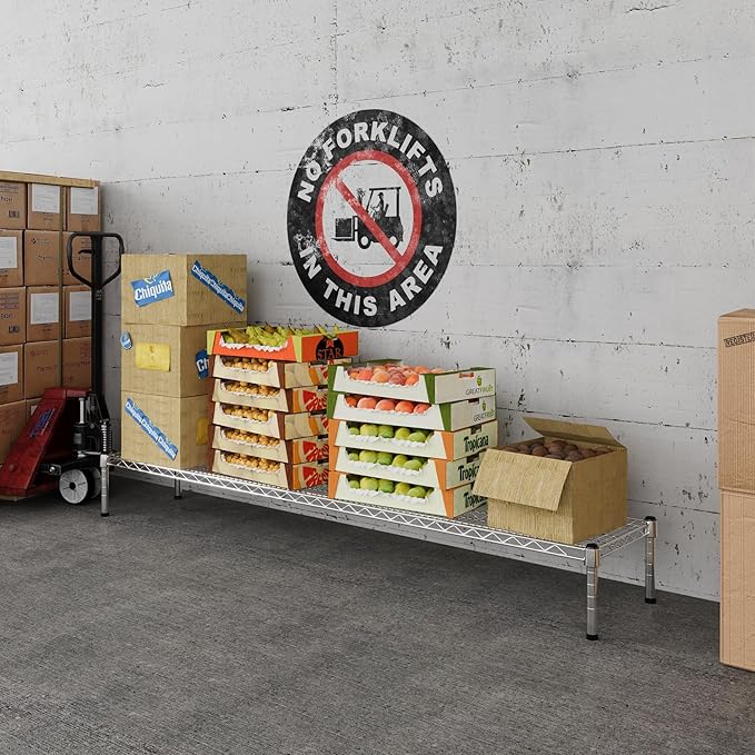 Regal Altair 14" Deep x 72" Wide x 8" Height 1-Tier Wire Shelving Kit | NSF Commercial Storage Rack Unit