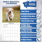 2026 Golden Retrievers Monthly Wall Calendar | Cute Dogs Calendar September 2025 - December 2026