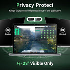 Privacy Screen for MacBook Air 13 Inch M1(2018-2021)& Mac Pro 13In M1/M2(2016-2022),Anti Blue Light Glare Filter Removable, Bubble-Free Monitor Shield Black Laptop Film With Camera Cover
