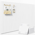 Large Cork Board for Wall 36" x 48" White Bulletin Board with Safe Removable Adhesive Squares for Pictures Photos, Alternative CorkBoard Felt Pin Boards Tiles for Office Classroom Wall Decor - 12 Pack