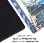 Anime Tokyo Street Japanese Mouse Pad,Large Extended Gaming Mouse Mat with Stitched Edges,Non-Slip Waterproof Rubber Base Desk Mat for Office Work Home Games Desk Pad(27.5X11.8 in)