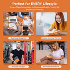 IN-LUXPRO Planner 2026 Daily Weekly and Monthly,6.5"x3.75",12 Months Spiral Bound Calendar Agenda with Self-adhesive Pen Holder,2026 Appointment Book with Vegan Leather Soft Cover,Orange