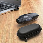 Presentation Clicker with Storage Case, USB C Rechargeable Wireless Presenter Remote Powerpoint Clicker with Protective Case