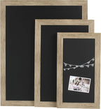 DesignOvation Beatrice Framed Magnetic Chalkboard, 13x23, Rustic Brown