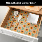 Cooyes Shelf Liner – Premium Non-Adhesive Cabinet & Drawer Liner for Kitchen – Waterproof Shelf Paper with Modern Pattern – Durable EVA Cabinet Mat – Easy to Cut （24" W x 240" L）