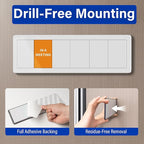 Office Door Signs with 6 Printed Status Options – Do Not Disturb, Out of Office, In a Meeting, Please Knock, Back Soon, Come on in – Includes Custom Personalized Blank Sticker for Privacy Workspace or Studio Available and Away