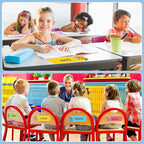 PETCEE Name Plates for Classroom Student Desks - 36Pcs Personalized Schoolbag Desk Name Tags Stickers Self Adhesive Names Labels for Kindergarten Preschool Elementary Back to School Teaching Supplies