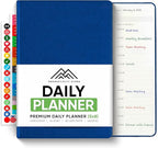 Daily Planner 2026 (5" x 8") - The Ultimate Daily Workflow Planner with Hourly Schedule & Task List to Achieve Your Goals by PRODUCTIVITY STORE (A5, Navy Blue)