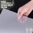 Raimarket Premium Tracing Paper Pack – 9x12 Inches, 100 Sheets, 60gsm, Transparent Paper for Drawing, Sewing and Architectural Drafting