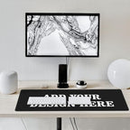OHORTEB Custom Mouse Pad with Photo, Personalized Image Text Laptop Desk Mat, Customized Non-Slip Waterproof Desk Writing Pad for Office Home (Custom, 16in x 35.5in)