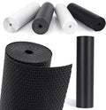 MooiFun Drawer Liners, Waterproof Shelf Liner, Anti-Slip Non-Adhesive BPA Free Kitchen Cupboard Cabinet Liner Refridge Fridge Mats Sink Protector Strong Durable for Home (Black/23.6in x 20Ft)