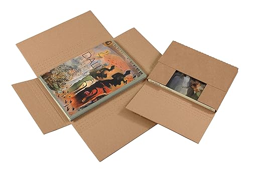 Tape Logic TLM12122K Easy-Fold Mailers, 12 1/2" x 12 1/2" x 2 1/2", Kraft (Pack of 50)