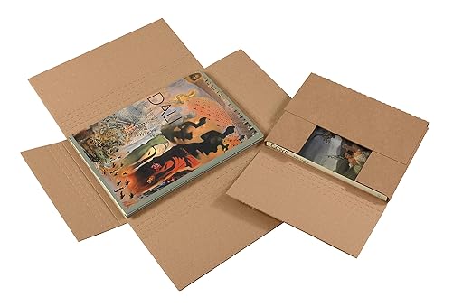 Tape Logic TLM12113BFK Easy-Fold Mailers, 12" x 11 1/2" x 3", Kraft (Pack of 50)