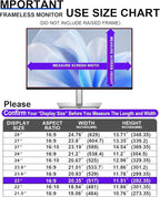 FILMEXT [2023 Upgrade Computer Privacy Screen Shield for 23 inch 16:9 Frameless Monitor, Anti Spy Blue Light Filter, Bubble Free, Easy On/Off Screen Protector for Computer Monitor