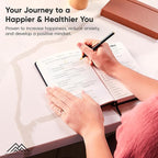 Gratitude & Self-Care Journal - Guided Mindfulness & Mental Health Journal All-in-One with Prompts for Self Discovery - Daily Journal for Men & Women by PRODUCTIVITY STORE (A5, Pink)